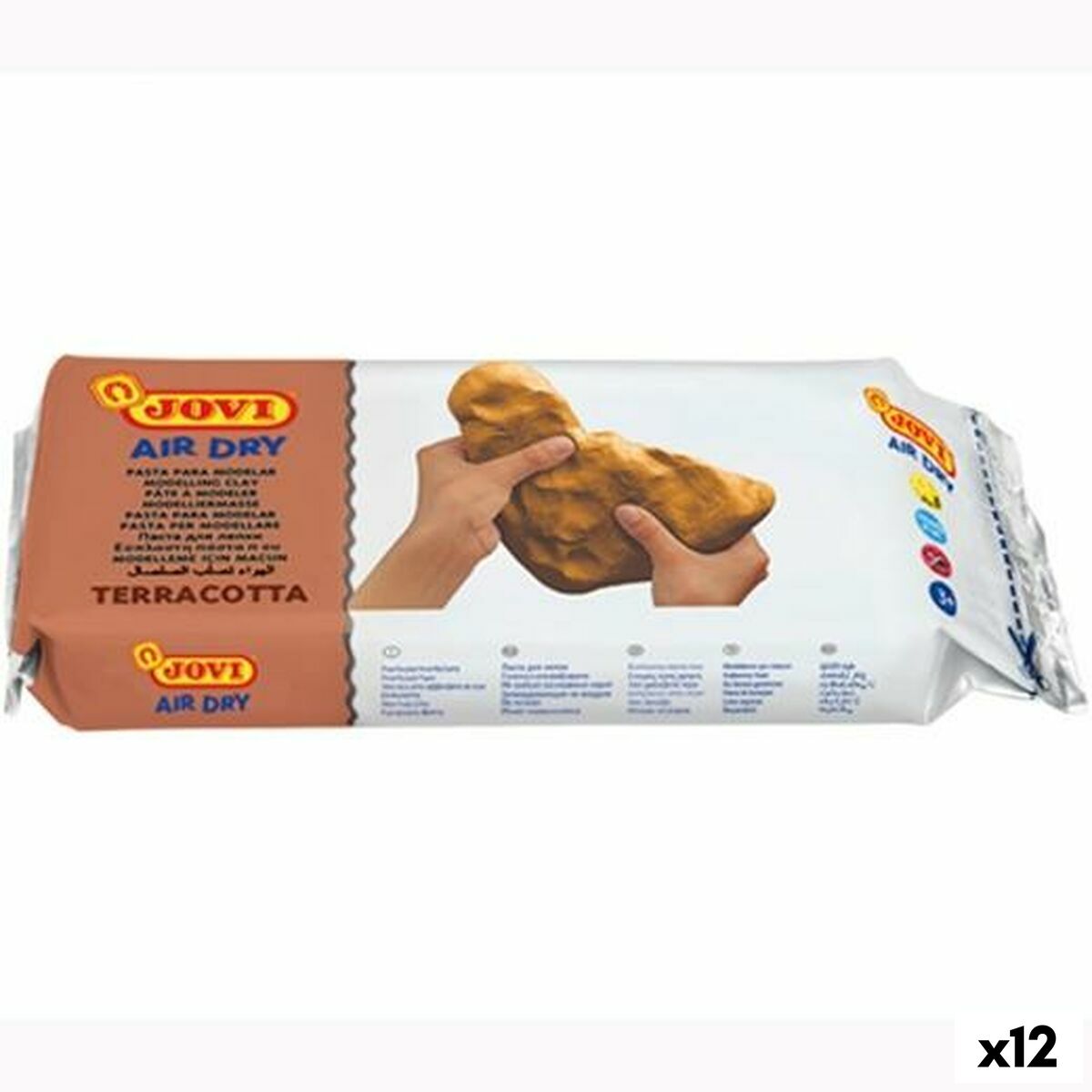 Pasta de modelar Jovi Terracota 1 kg (12 Unidades)