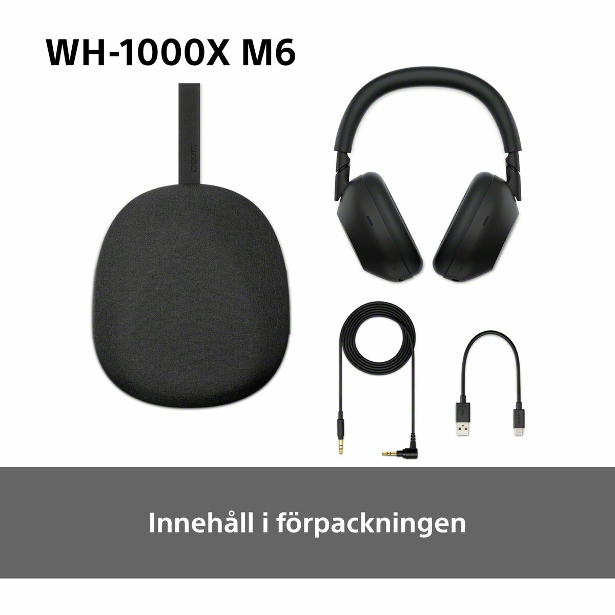 Auriculares Bluetooth Sony WH1000XM6L.CE7 Azul Negro Midnight Blue