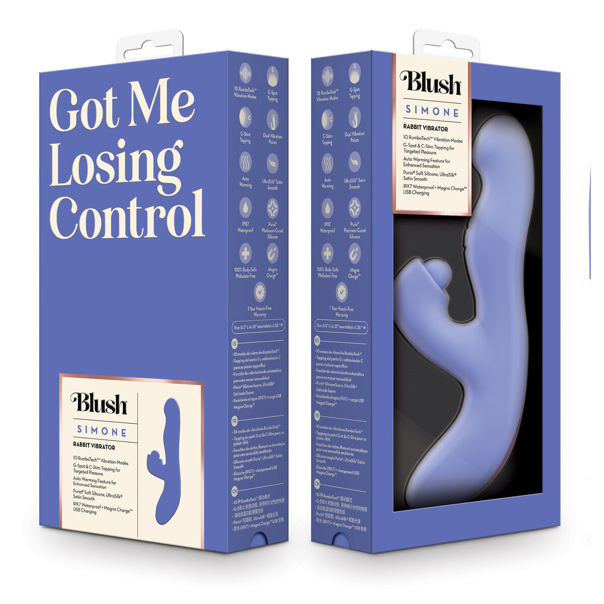 Vibrador Punto G Blush Morado Púrpura