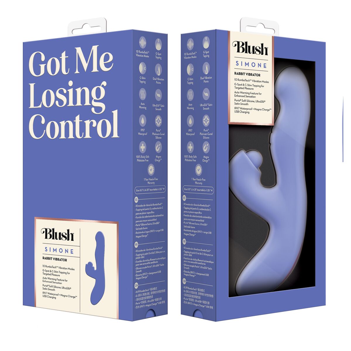 Vibrador Punto G Blush Morado Púrpura