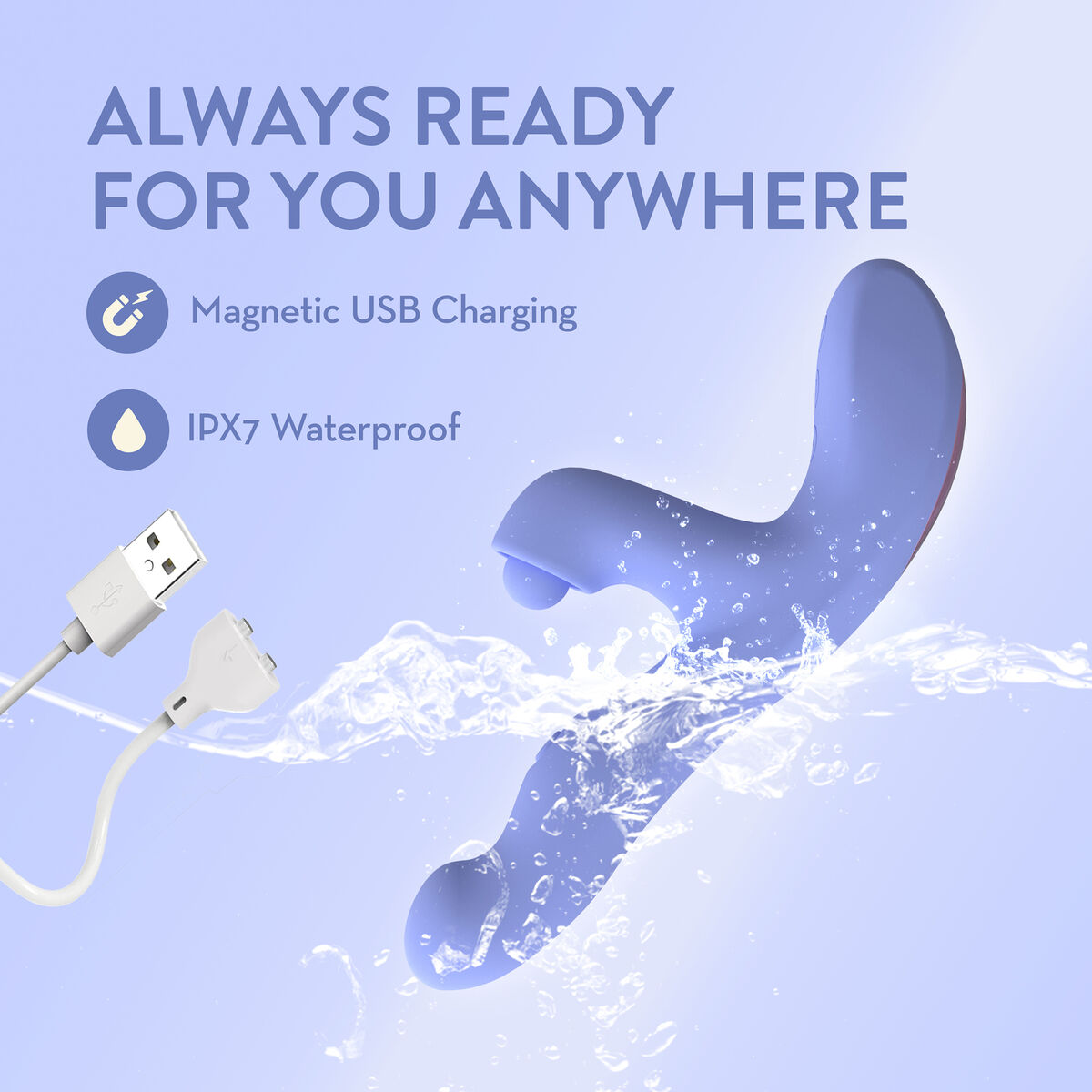 Vibrador Punto G Blush Morado Púrpura