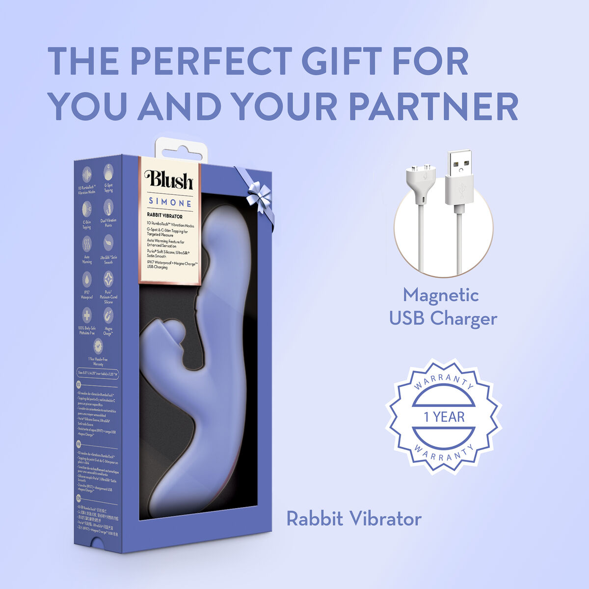 Vibrador Punto G Blush Morado Púrpura