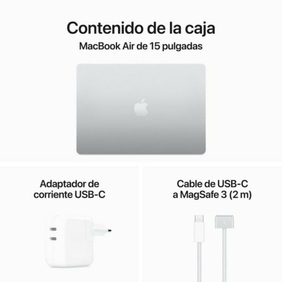 Laptop Apple MXD23Y/A Qwerty Español 15,3" M3 16 GB RAM 512 GB SSD