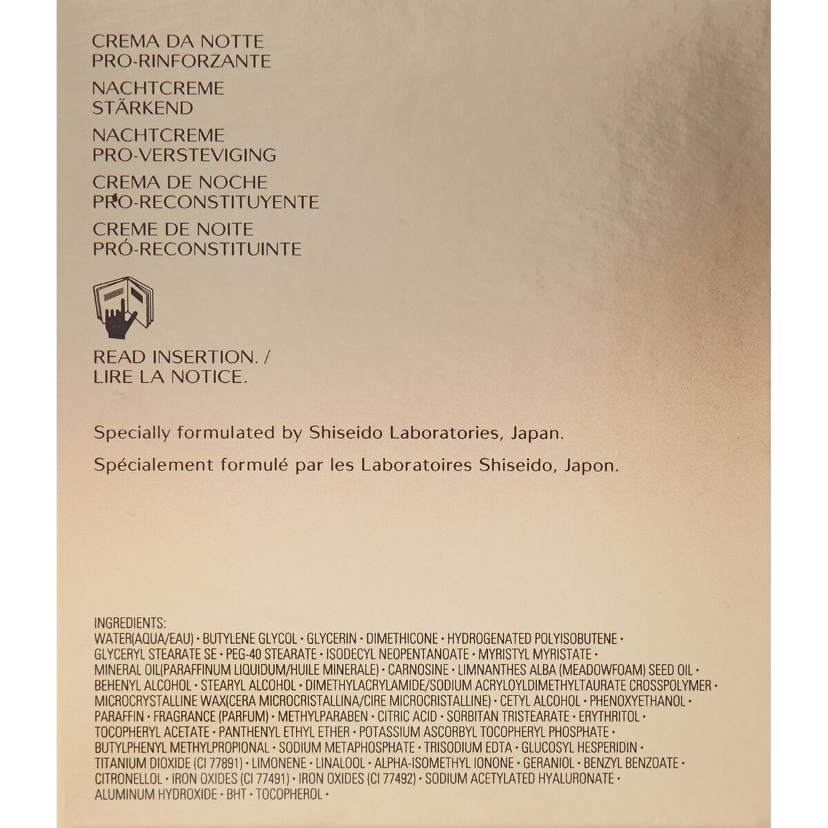 Crema Antiarrugas de Noche Shiseido 34982 50 ml