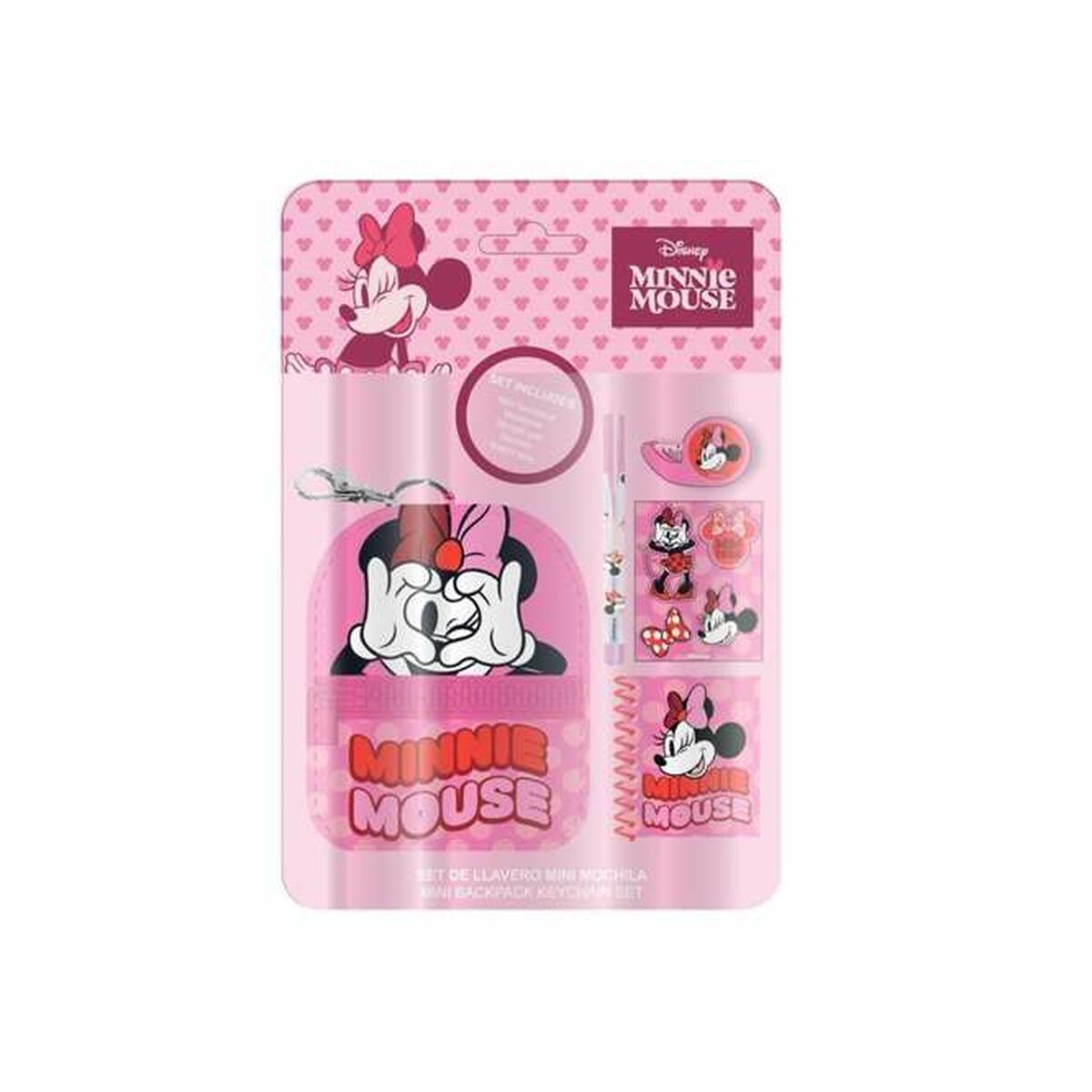Set de Papelería Minnie Mouse 5 Piezas