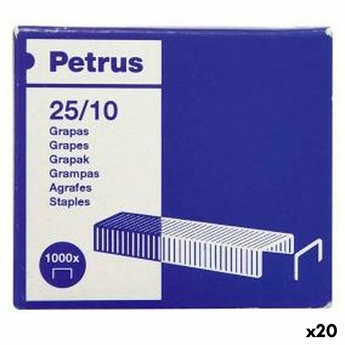 Grapas Petrus 25/10 10 mm (20 Unidades)