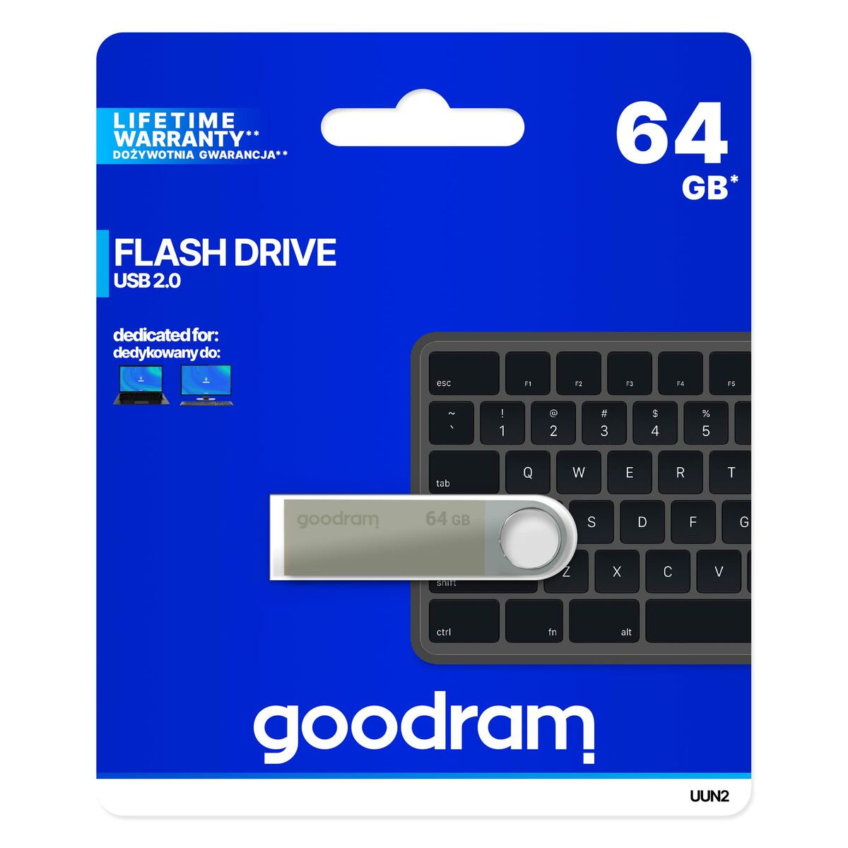 Memoria USB GoodRam UUN2-0640S0R11 Plateado 64 GB