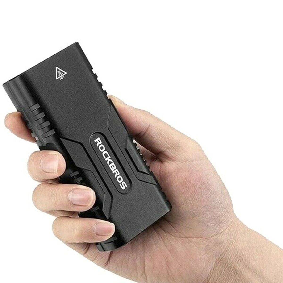 Linterna LED para Bicicleta Rockbros Luz de bicicleta con función de powerbank