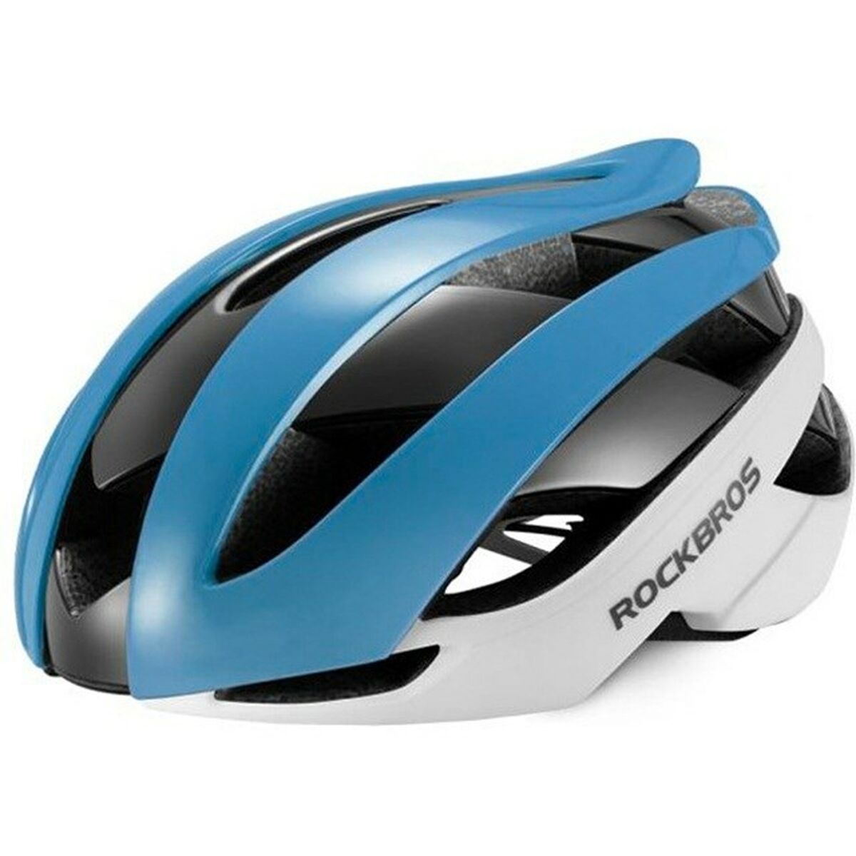 Casco de Ciclismo para Adultos Rockbros Rockbros-10110004004 Azul Blanco Negro 55-58 cm