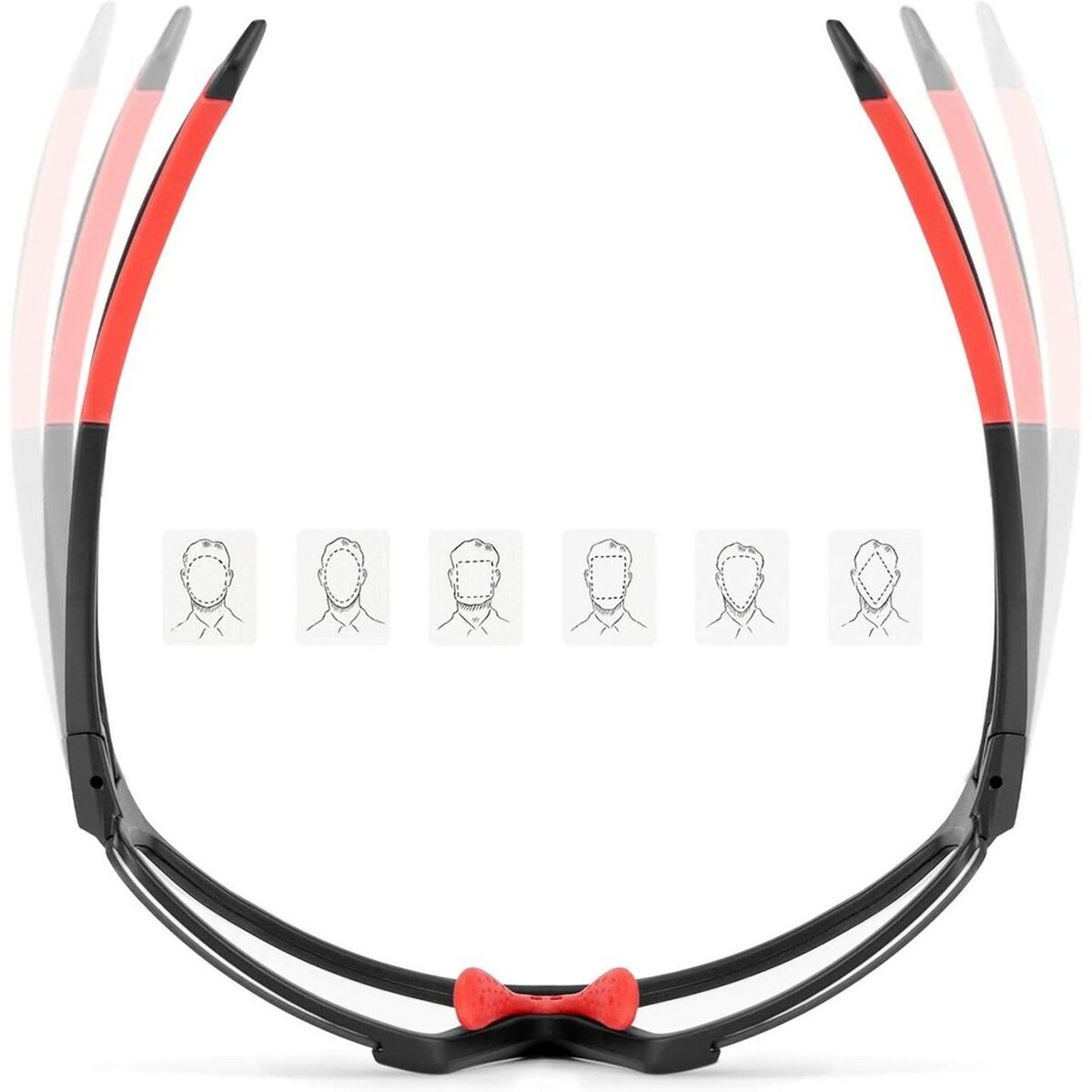 Gafas de Ciclismo Rockbros 163749 Negro Rojo