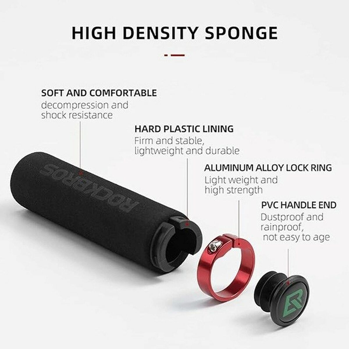 Soporte de bicicleta Rockbros BT1001BKRD