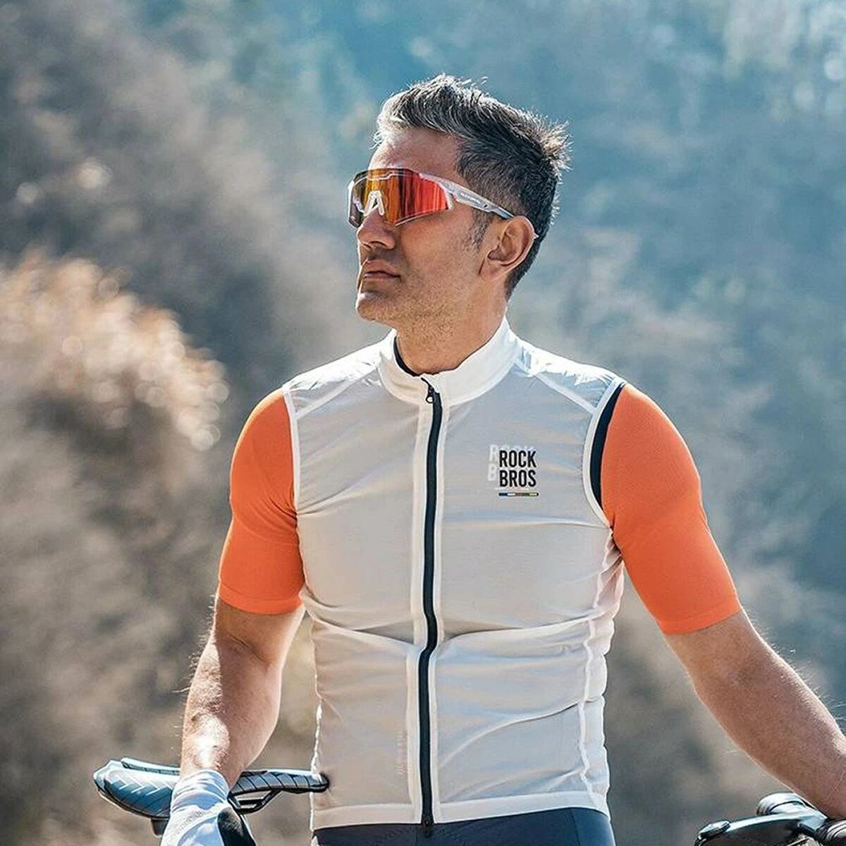 Gafas de Ciclismo Rockbros 157248 Blanco Negro