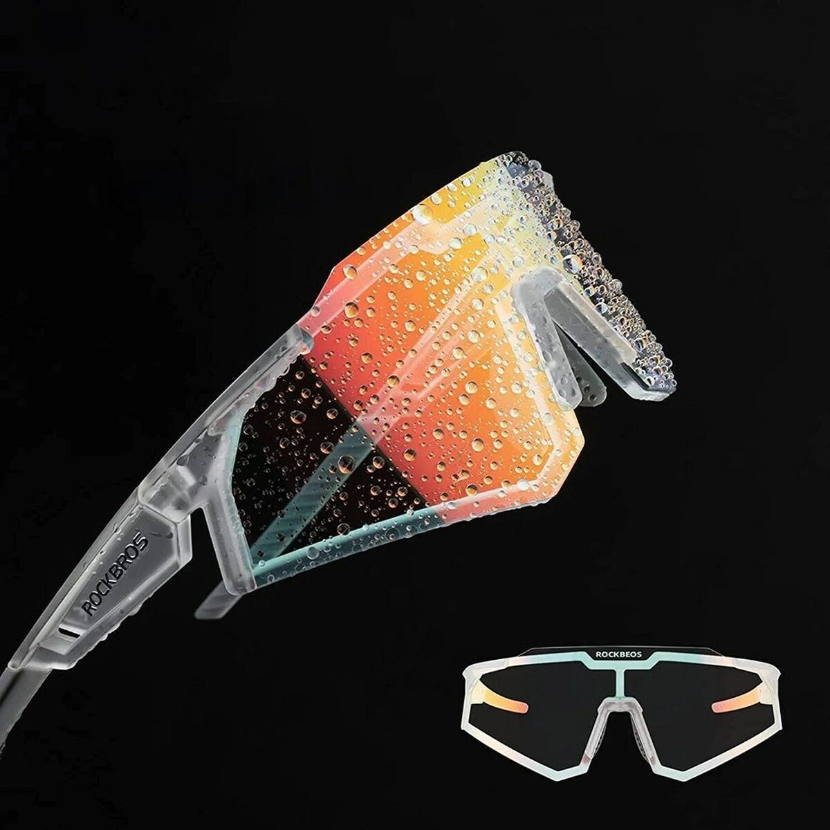 Gafas de Ciclismo Rockbros 157248 Blanco Negro