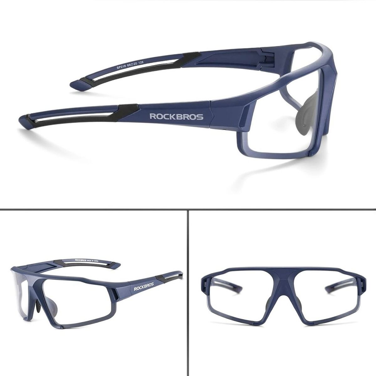 Gafas de Ciclismo Rockbros 163750 Azul Negro