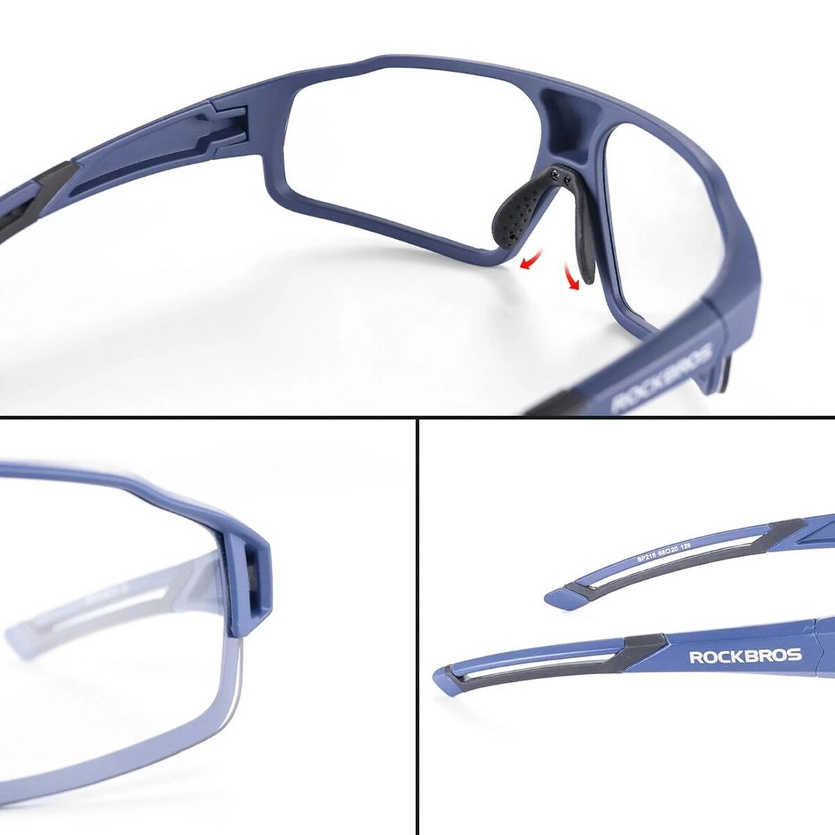 Gafas de Ciclismo Rockbros 163750 Azul Negro