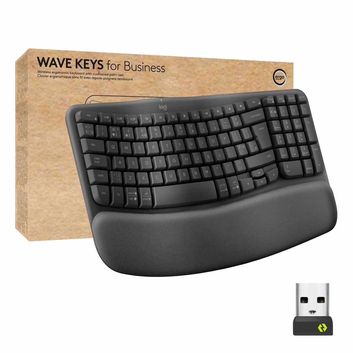 Teclado y Ratón Logitech Grafito Acero Qwerty Español