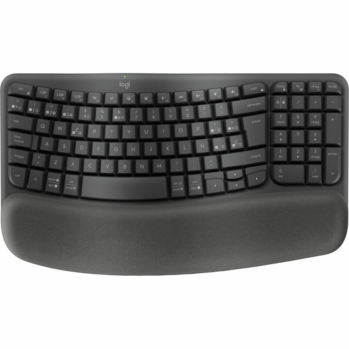 Teclado y Ratón Logitech Grafito Acero Qwerty Español
