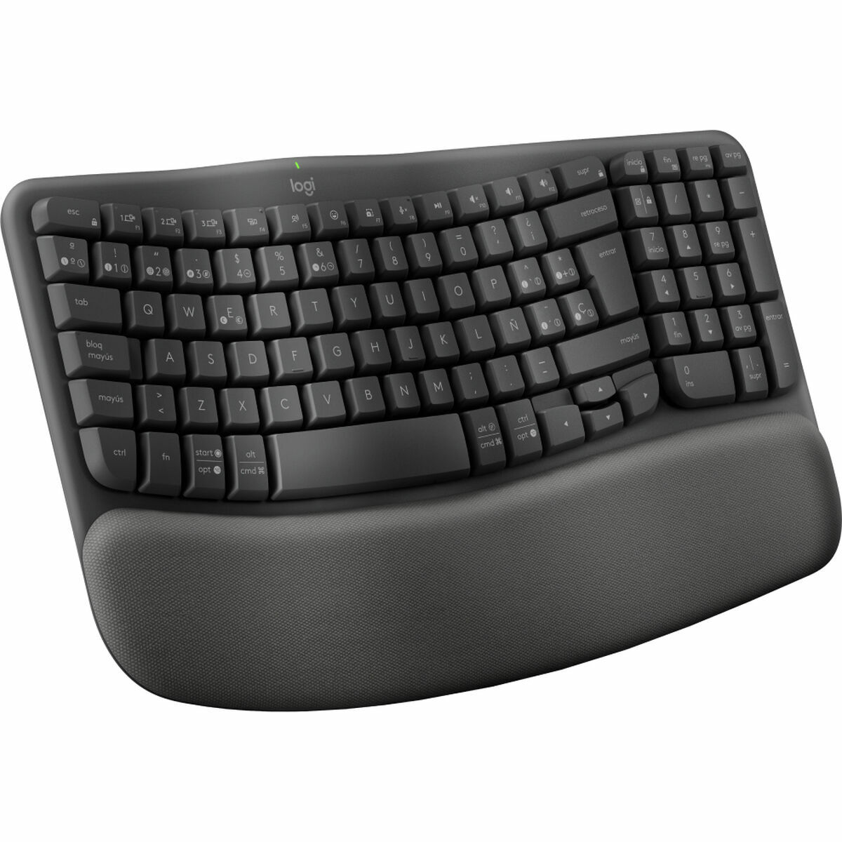 Teclado y Ratón Logitech Grafito Acero Qwerty Español