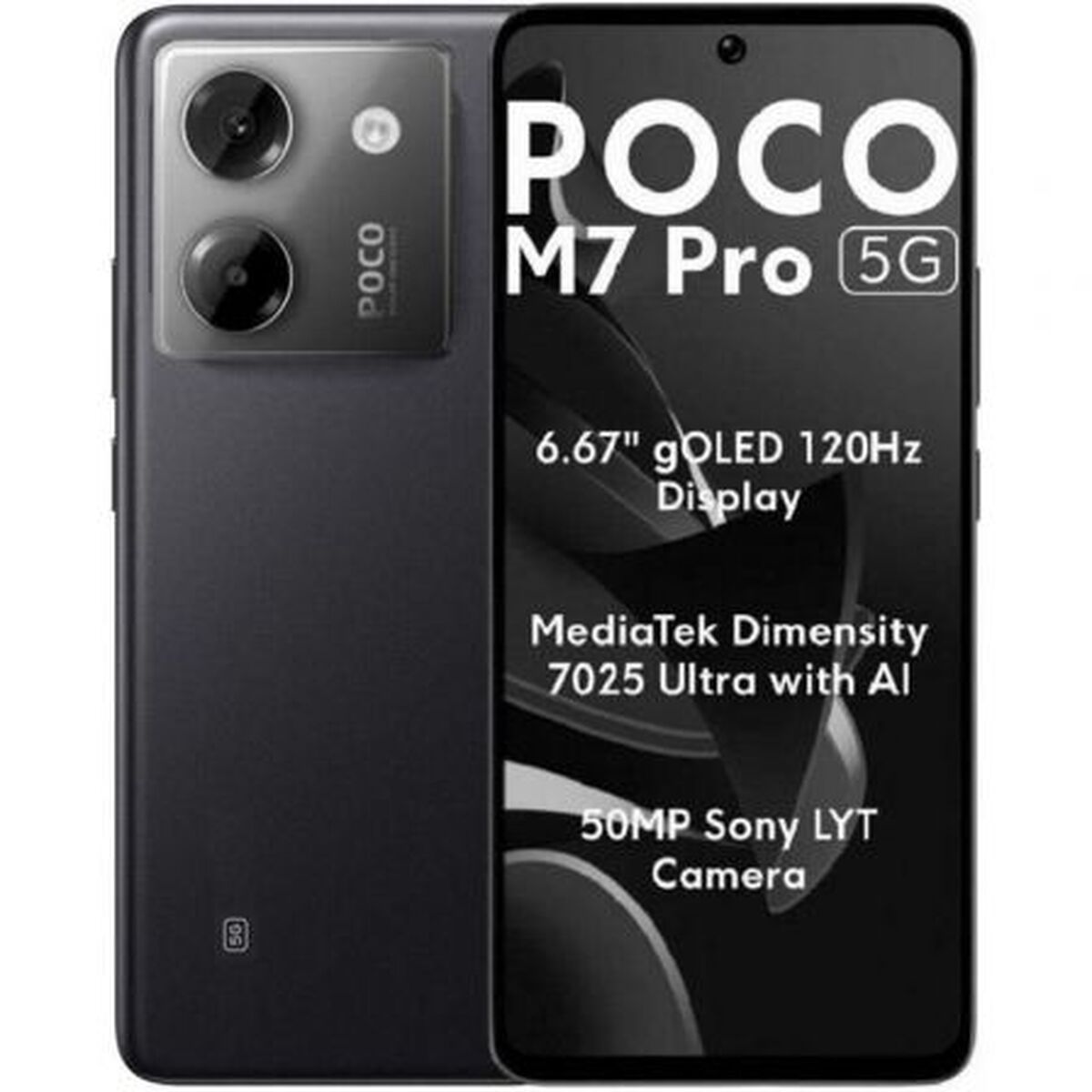 Smartphone Xiaomi POCO M7P 5G 8-256 BK 6,67" Octa Core 8 GB RAM 256 GB Negro