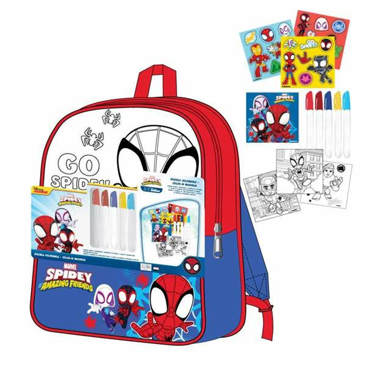 Mochila Escolar Spidey Rojo
