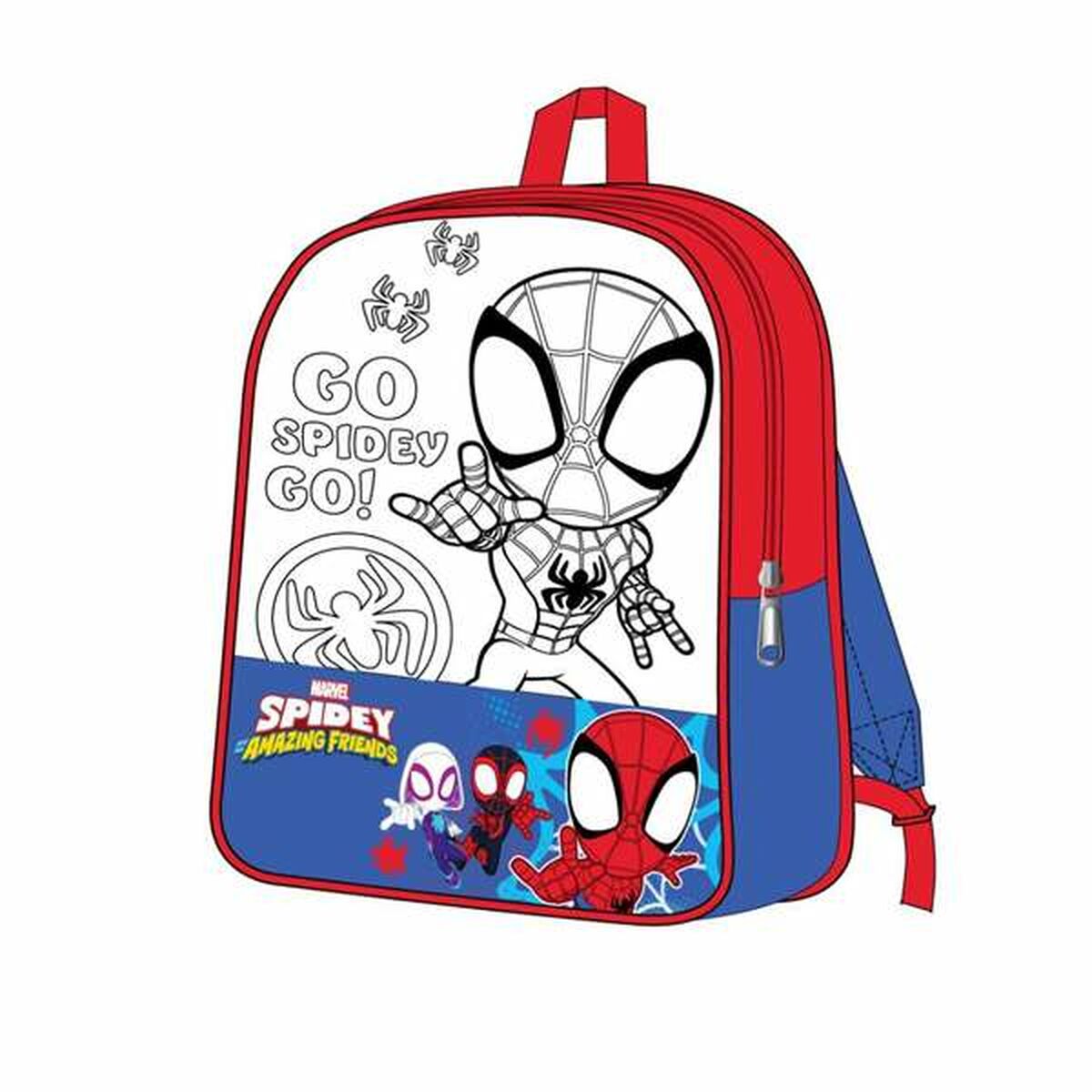 Mochila Escolar Spidey Rojo