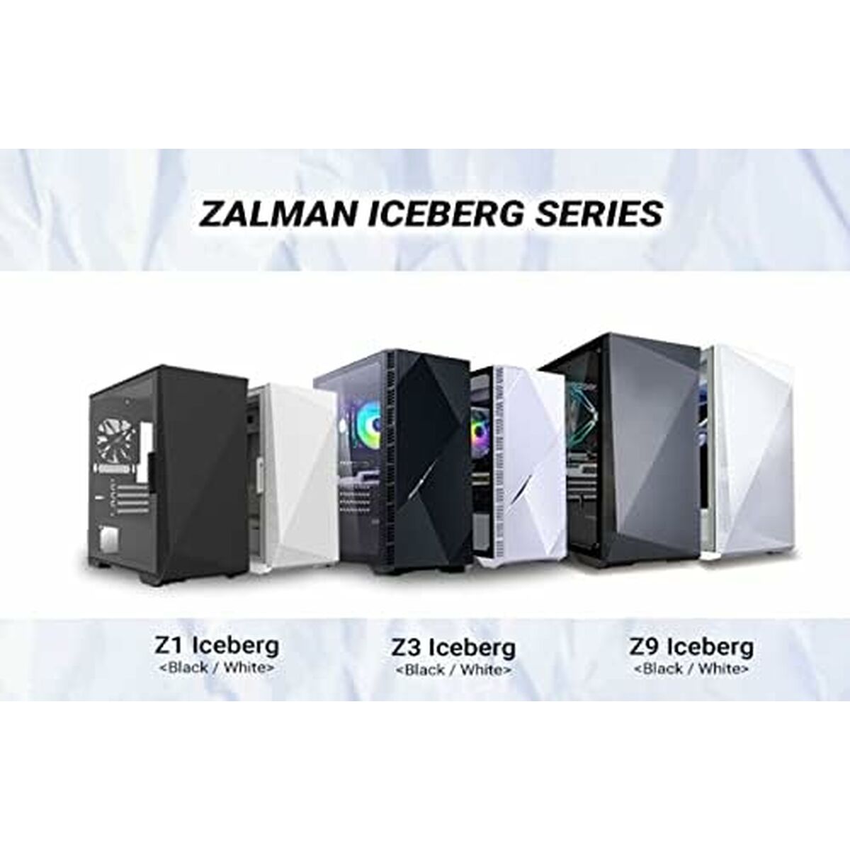 Caja Semitorre ATX Zalman Z1 ICEBERG BLACK Negro