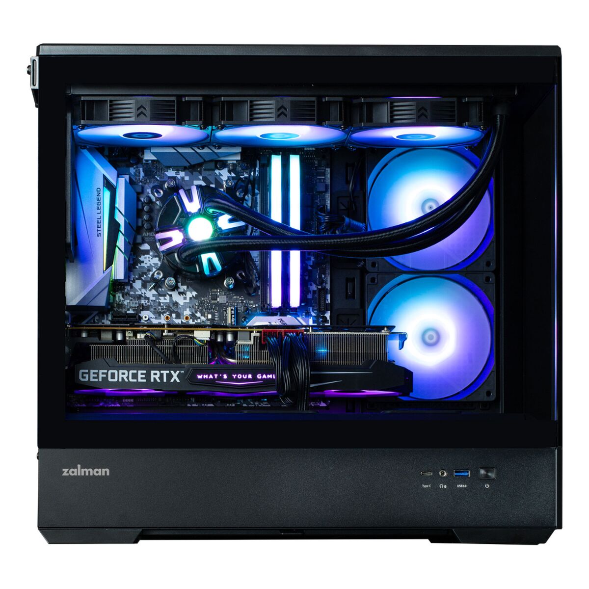 Caja Semitorre Micro ATX / Mini ITX / ATX Zalman P30 BW Negro