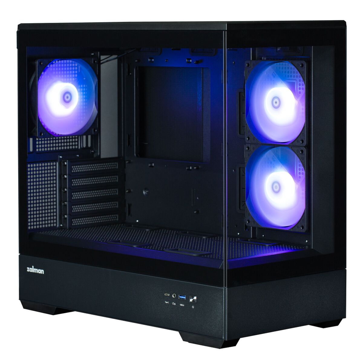Caja Semitorre Micro ATX / Mini ITX / ATX Zalman P30 BW Negro