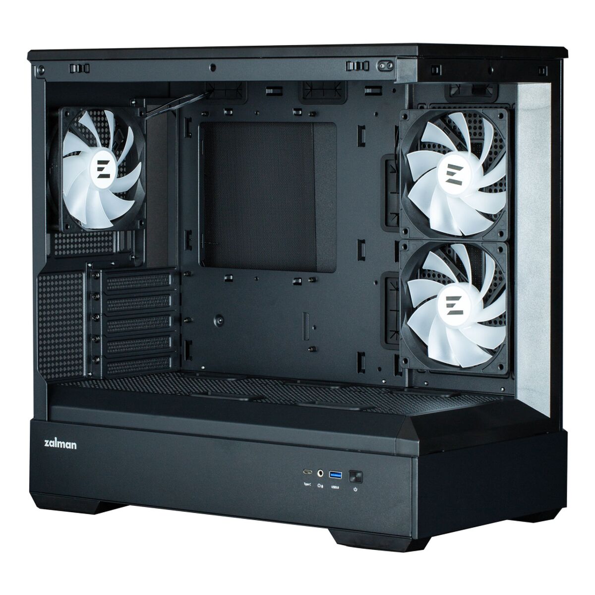 Caja Semitorre Micro ATX / Mini ITX / ATX Zalman P30 BW Negro