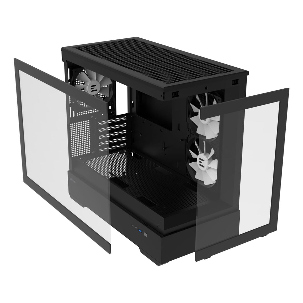 Caja Semitorre Micro ATX / Mini ITX / ATX Zalman P30 BW Negro