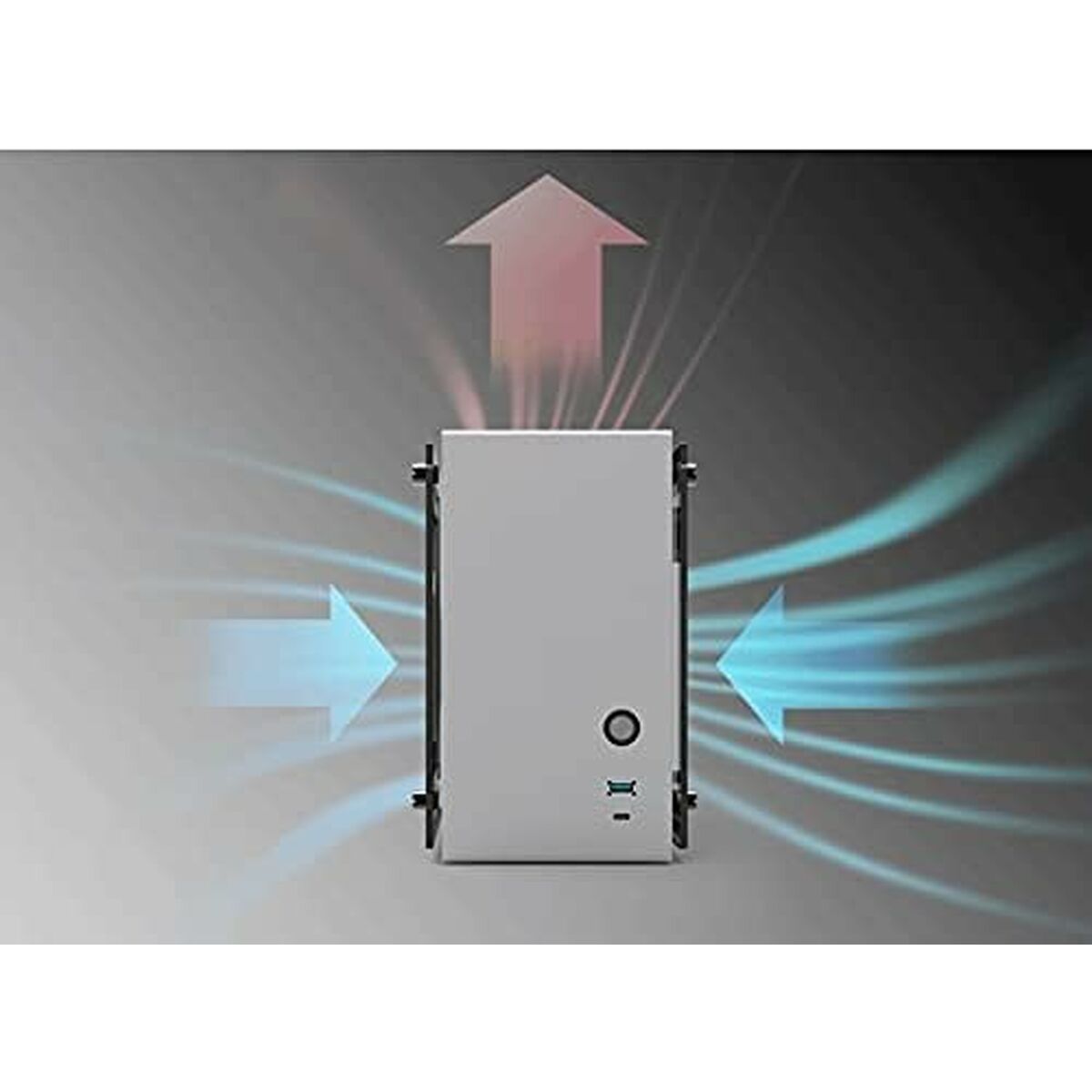 Caja Semitorre ATX Zalman M2 MINI SILVER Plata