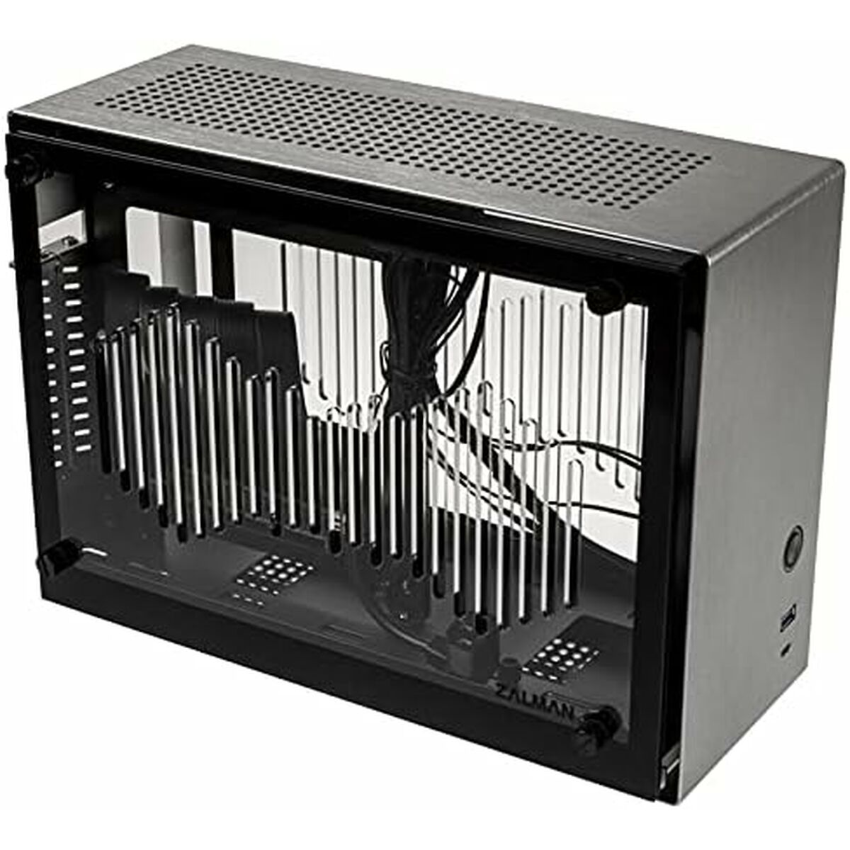 Caja Semitorre ATX Zalman M2 MINI SILVER Plata
