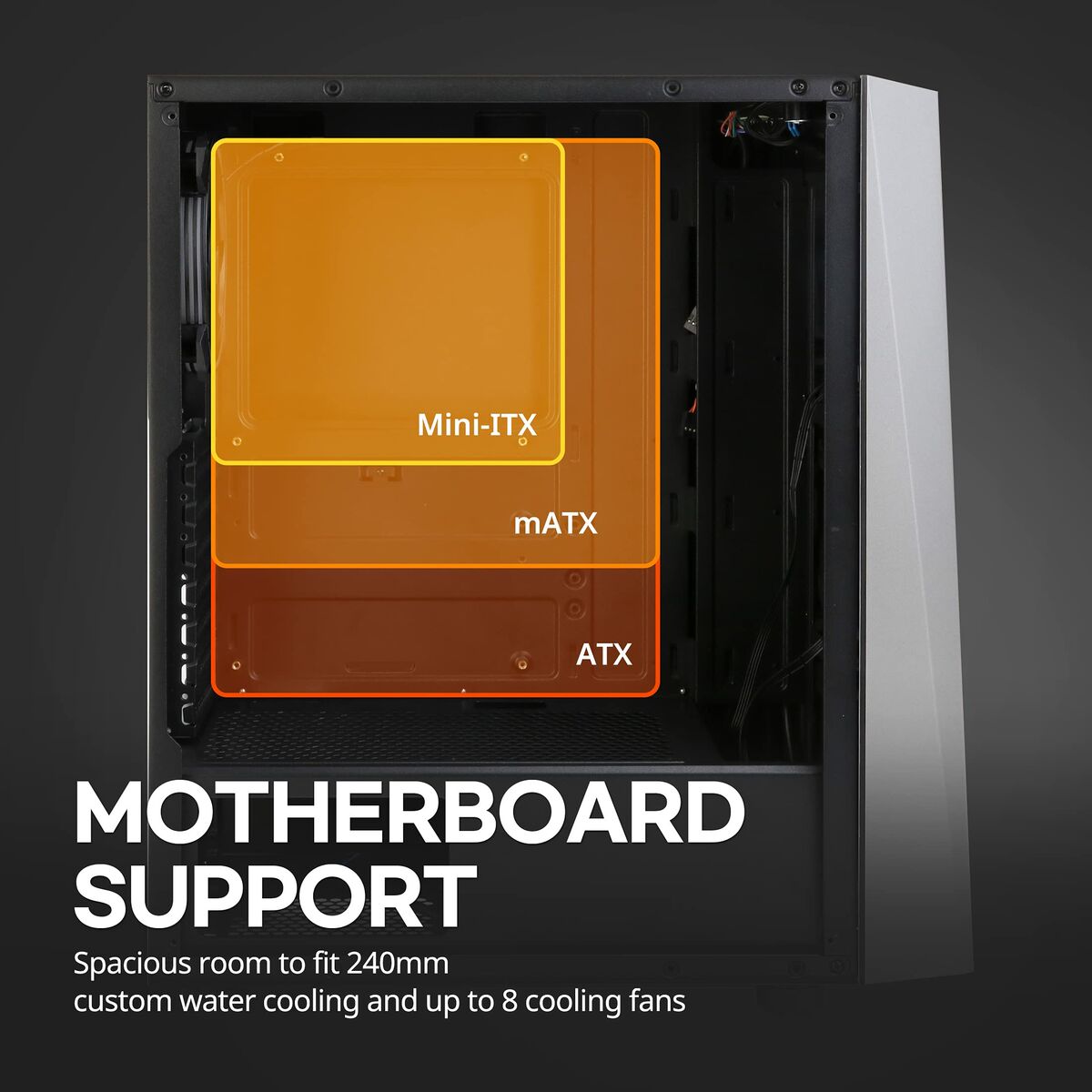 Caja Semitorre ATX Zalman S4 Plus Negro