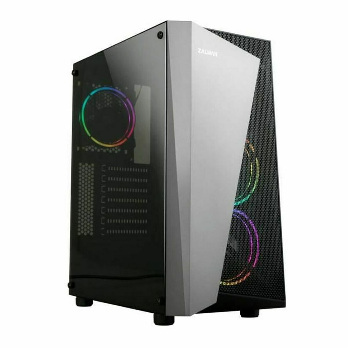 Caja Semitorre ATX Zalman S4 Plus Negro
