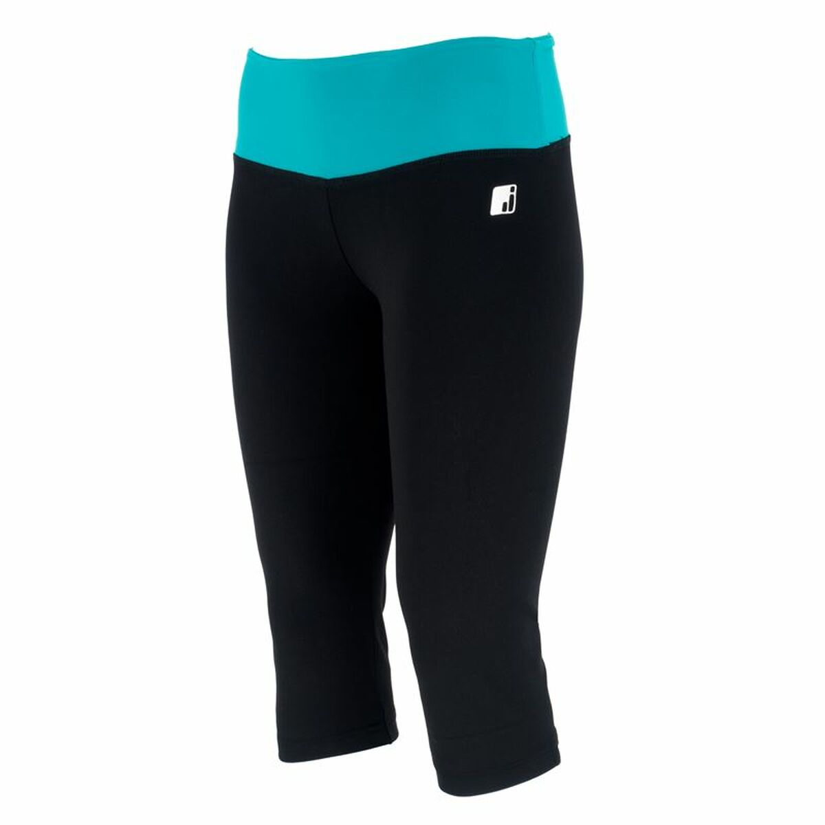 Pantalón Pirata Deportivo para Mujer Joluvi Fit-Flex Negro