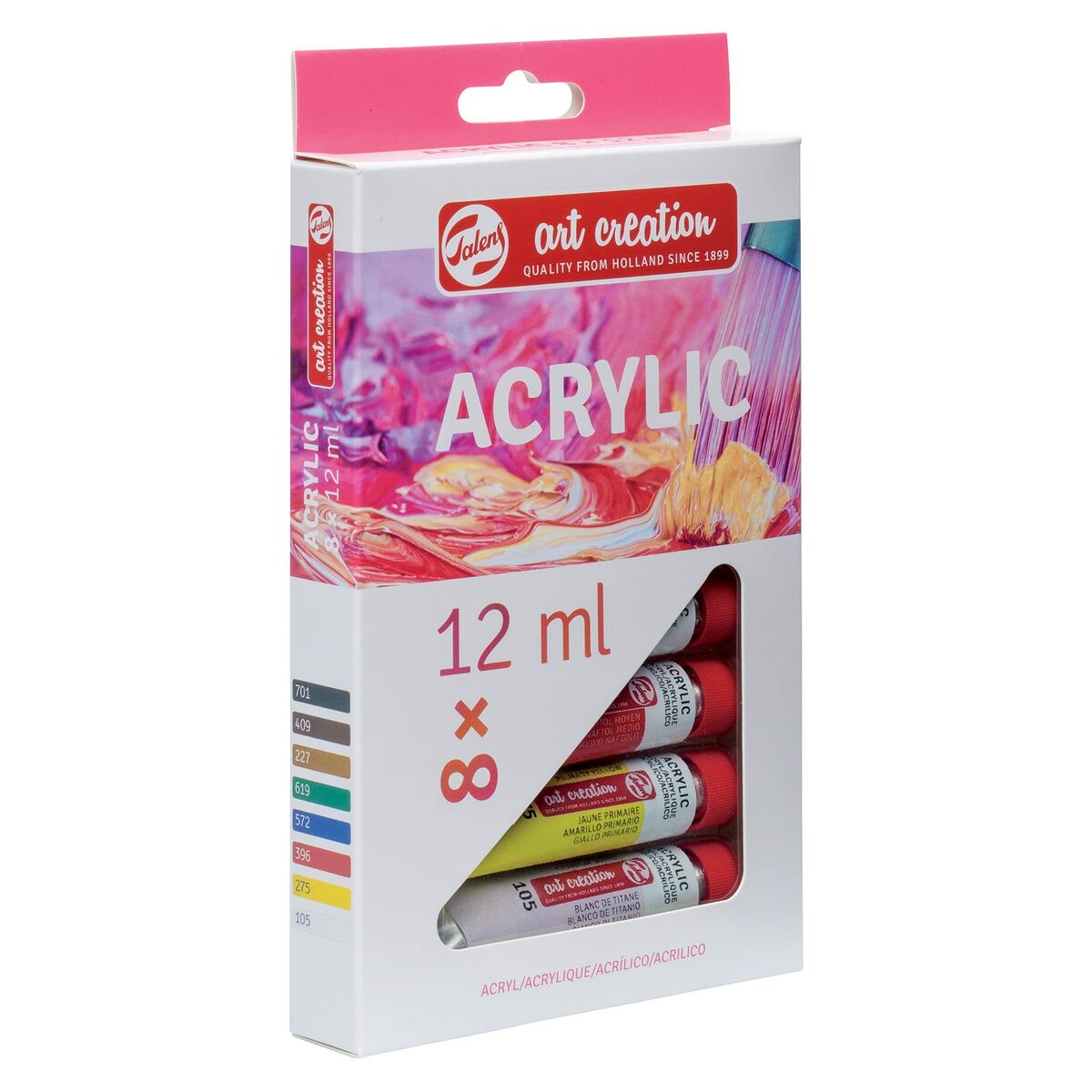 Set de Pintura Acrílica Talens Multicolor 12 ml 8 Piezas