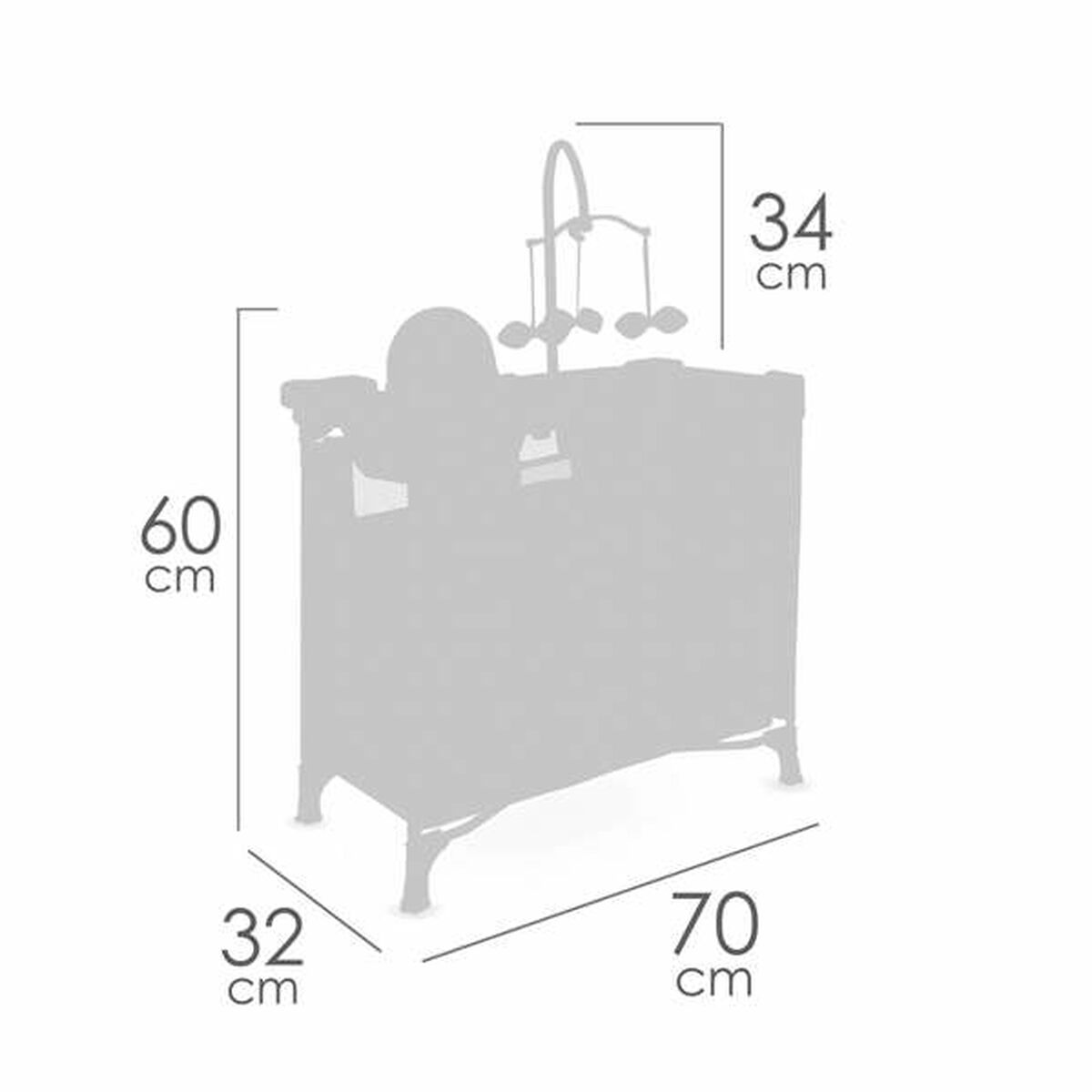 Cambiador para Muñecas Decuevas Sohphie