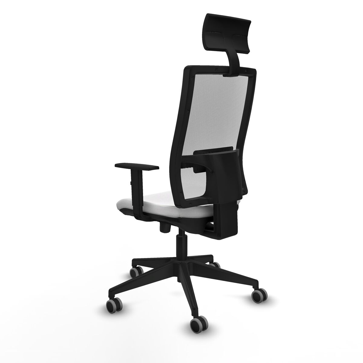 Silla de Oficina con Cabecero Piqueras y Crespo 1D066G1 Blanco