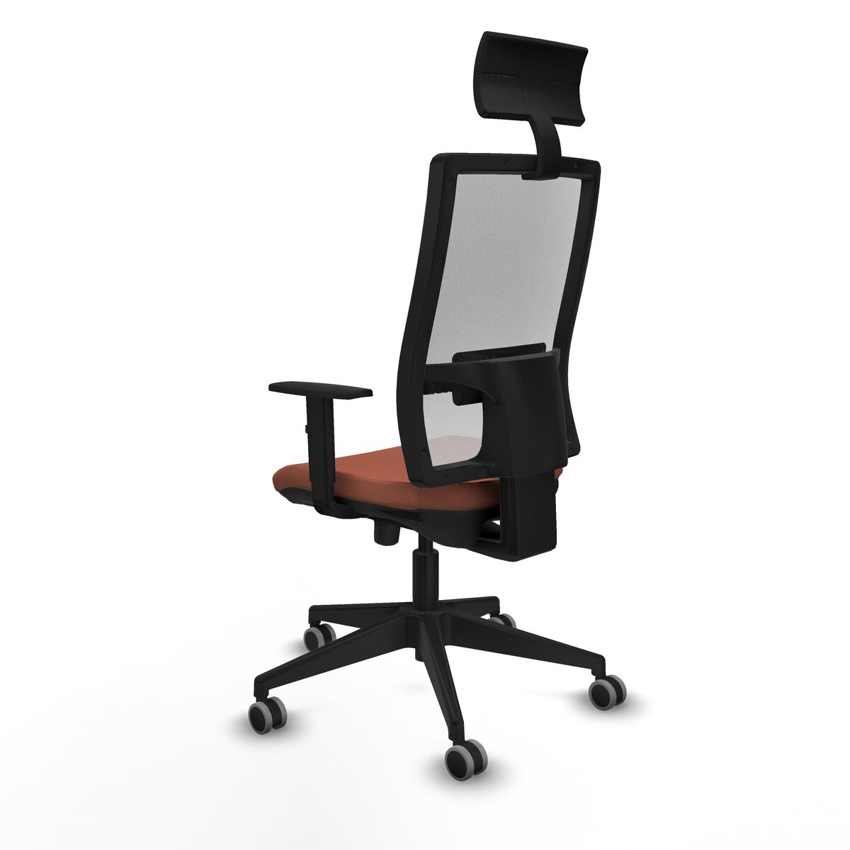 Silla de Oficina con Cabecero Piqueras y Crespo 1D066G1 Marrón