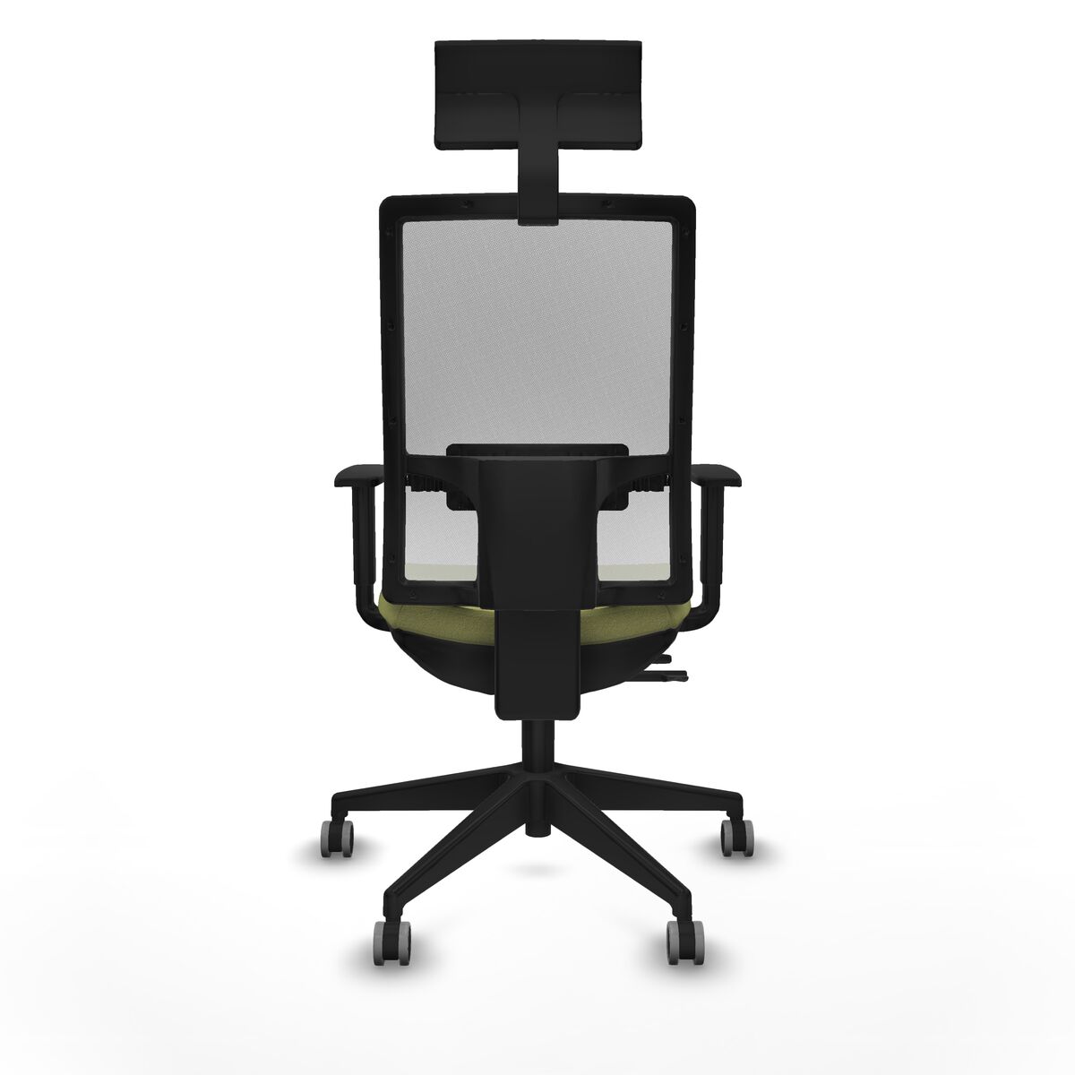 Silla de Oficina con Cabecero Piqueras y Crespo 1D066G1 Verde