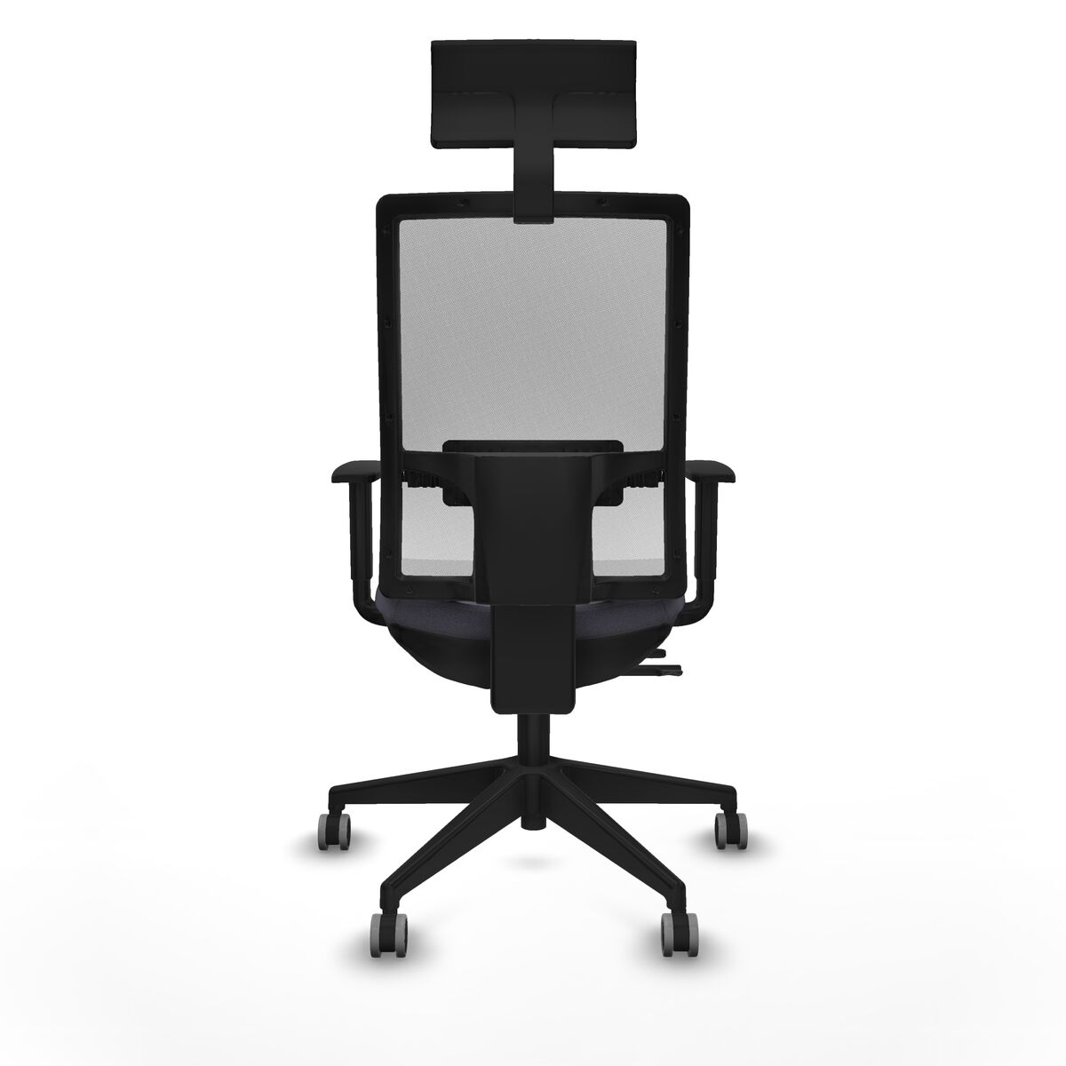 Silla de Oficina con Cabecero Piqueras y Crespo 1D066G1 Gris oscuro