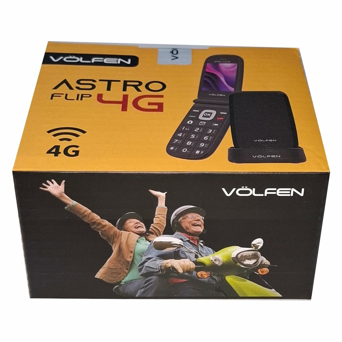 Teléfono Móvil para Mayores Volfen ASTRO FLIP Negro 48 MB 2,8" 4G