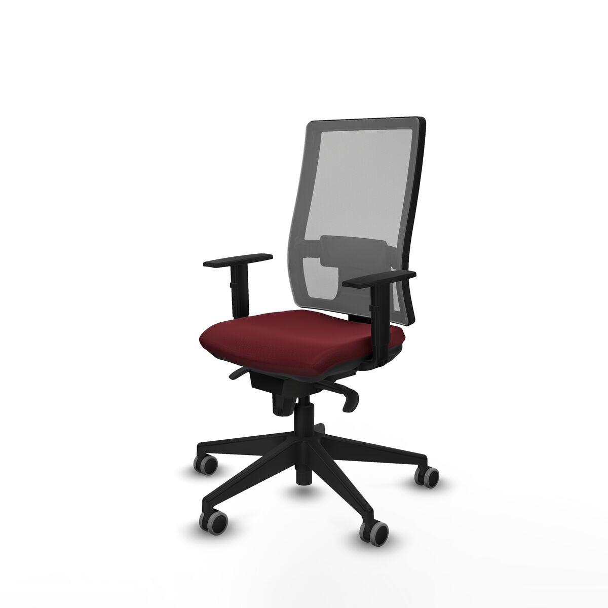 Silla de Oficina Piqueras y Crespo 1D066G0 Granate