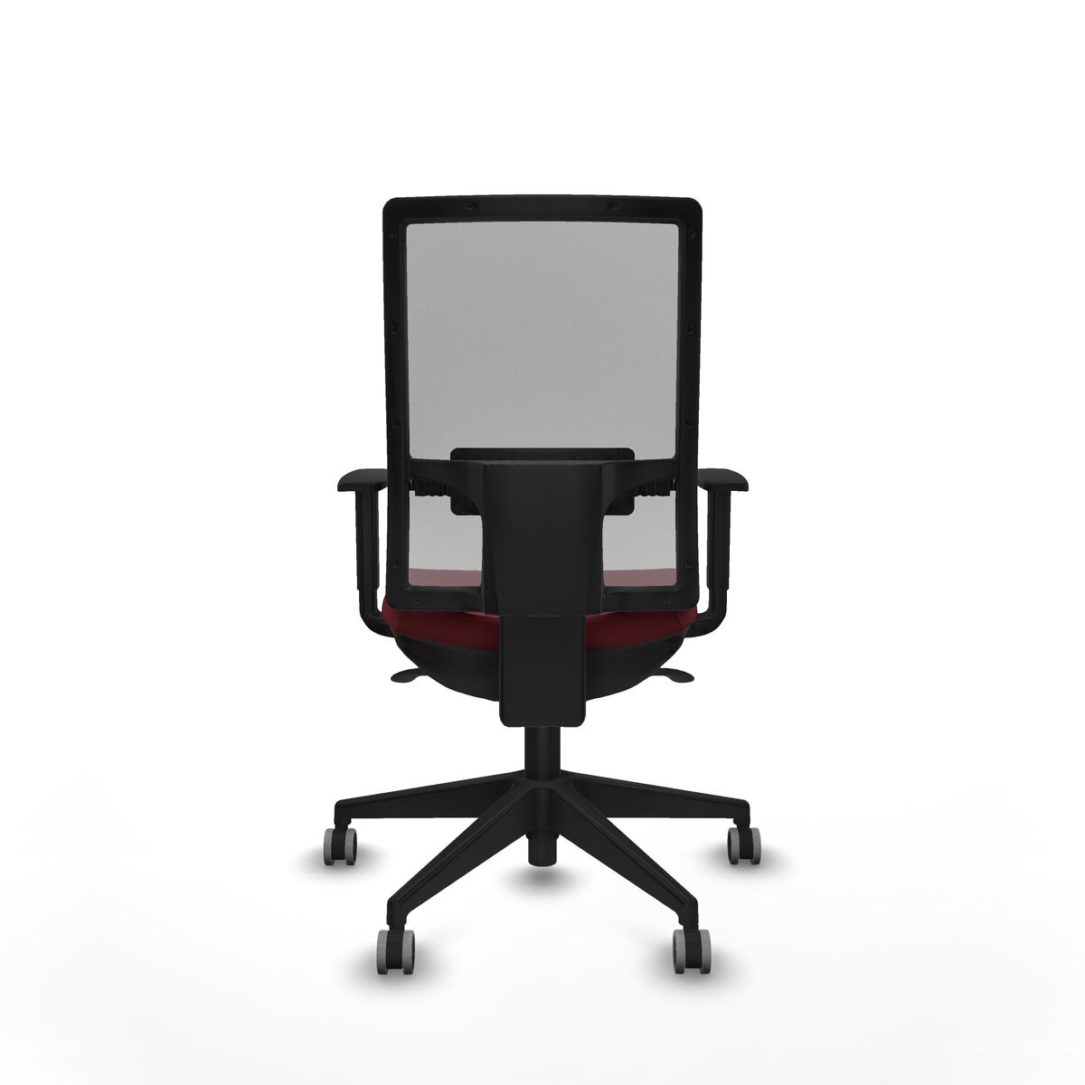 Silla de Oficina Piqueras y Crespo 1D066G0 Granate