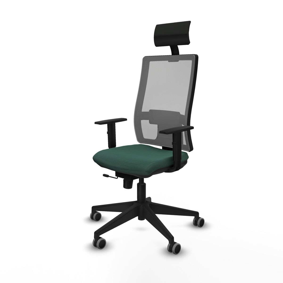 Silla de Oficina con Cabecero Piqueras y Crespo 1D066G1 Verde