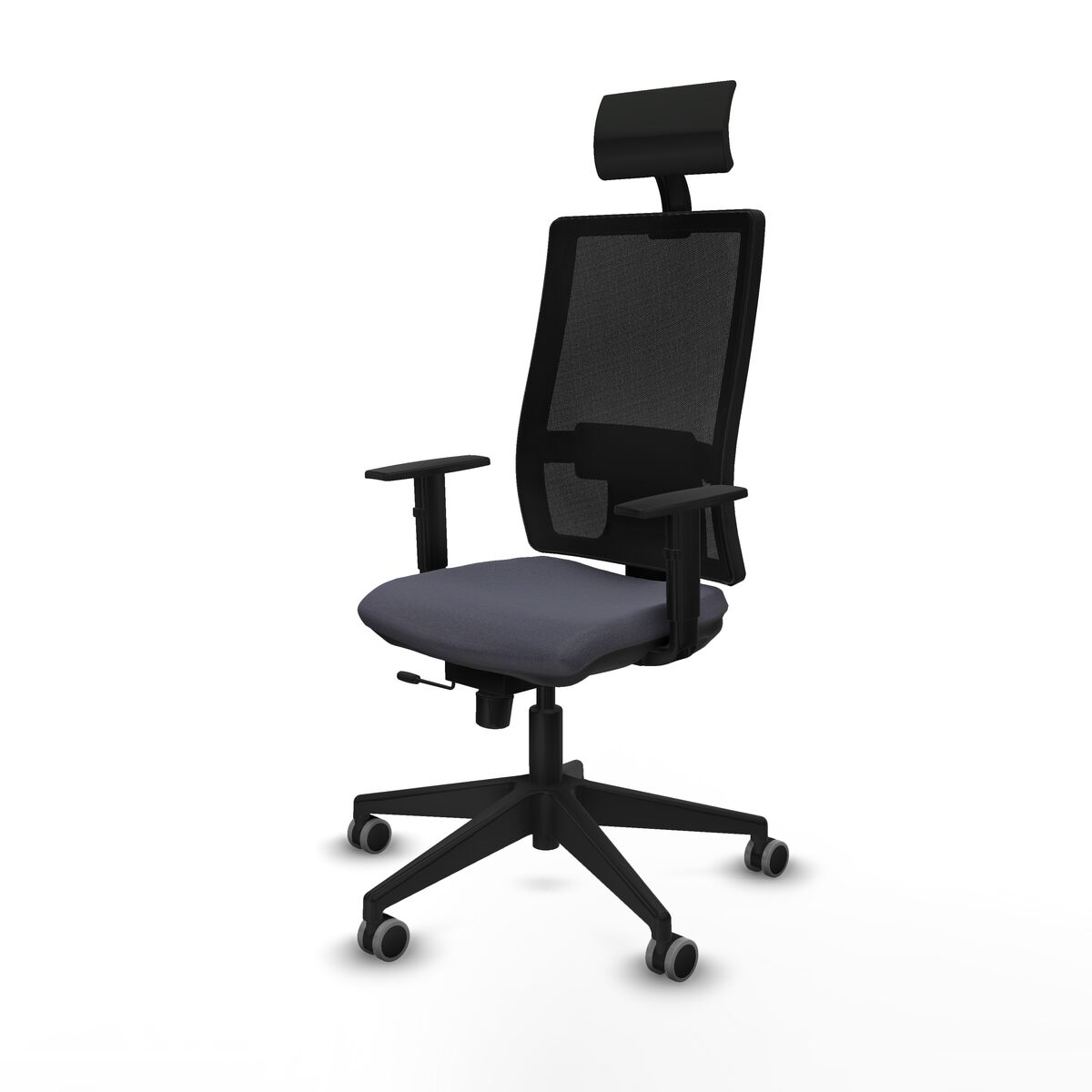 Silla de Oficina con Cabecero Piqueras y Crespo 1D066G1 Gris oscuro