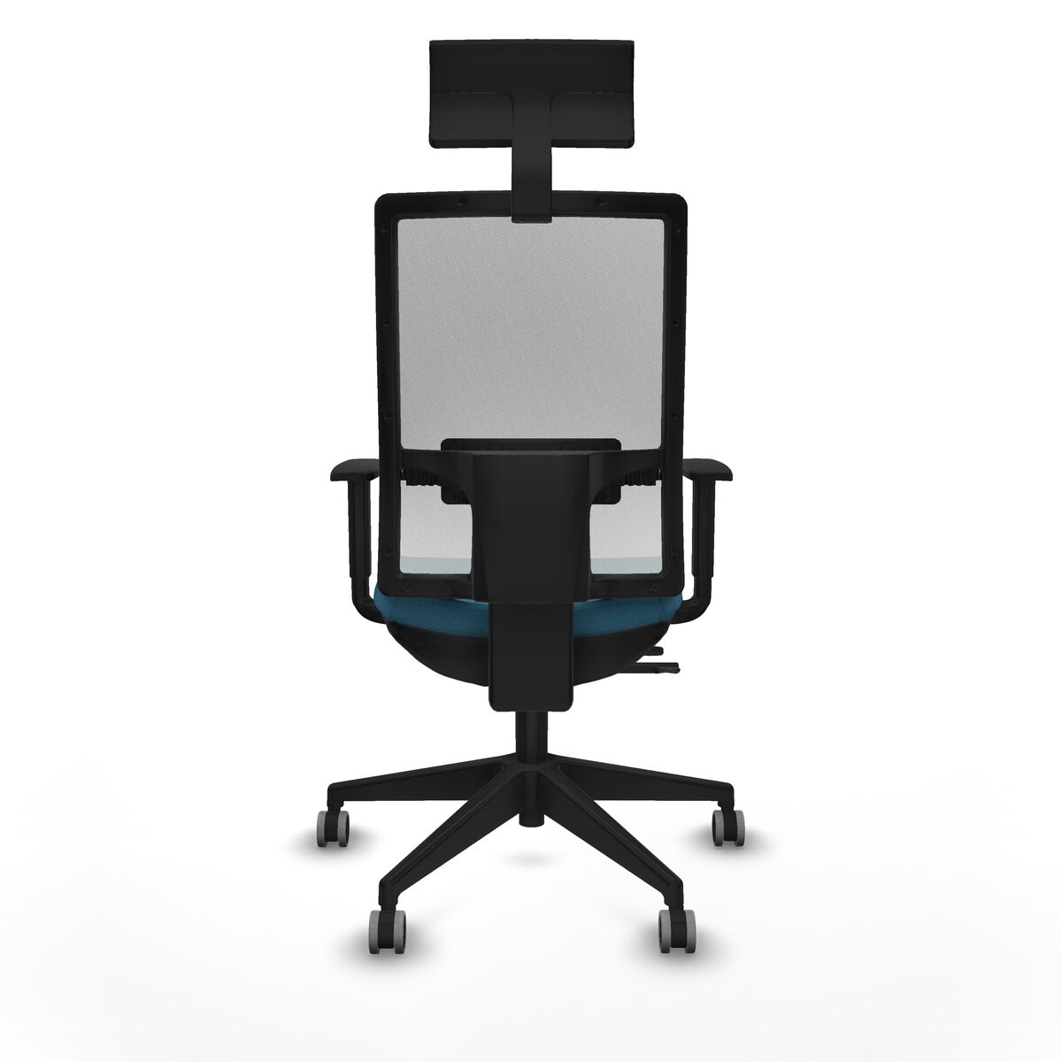 Silla de Oficina con Cabecero Piqueras y Crespo 1D066G1 Verde petróleo