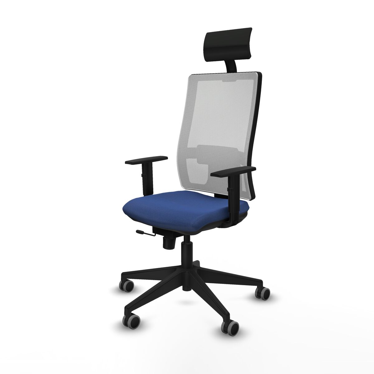 Silla de Oficina con Cabecero Piqueras y Crespo 1D066G1 Azul marino