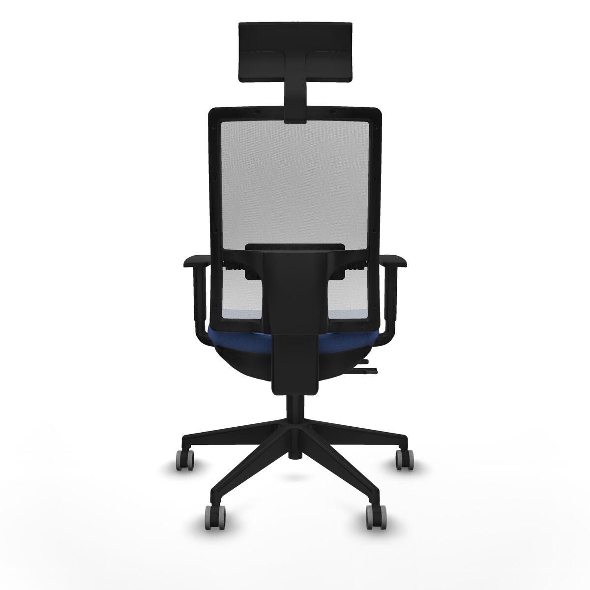 Silla de Oficina con Cabecero Piqueras y Crespo 1D066G1 Azul marino