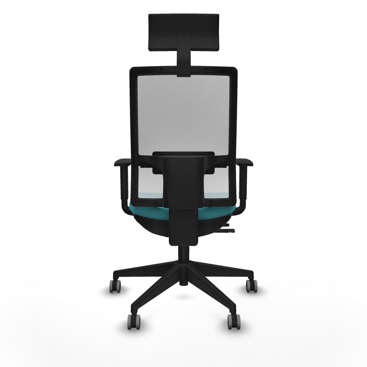 Silla de Oficina con Cabecero Piqueras y Crespo 1D066G1 Turquesa